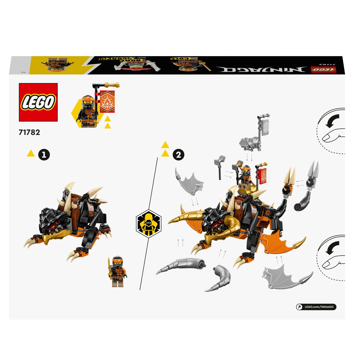 71782 LEGO Ninjago - Drago di Terra di Cole - EVOLUTION -