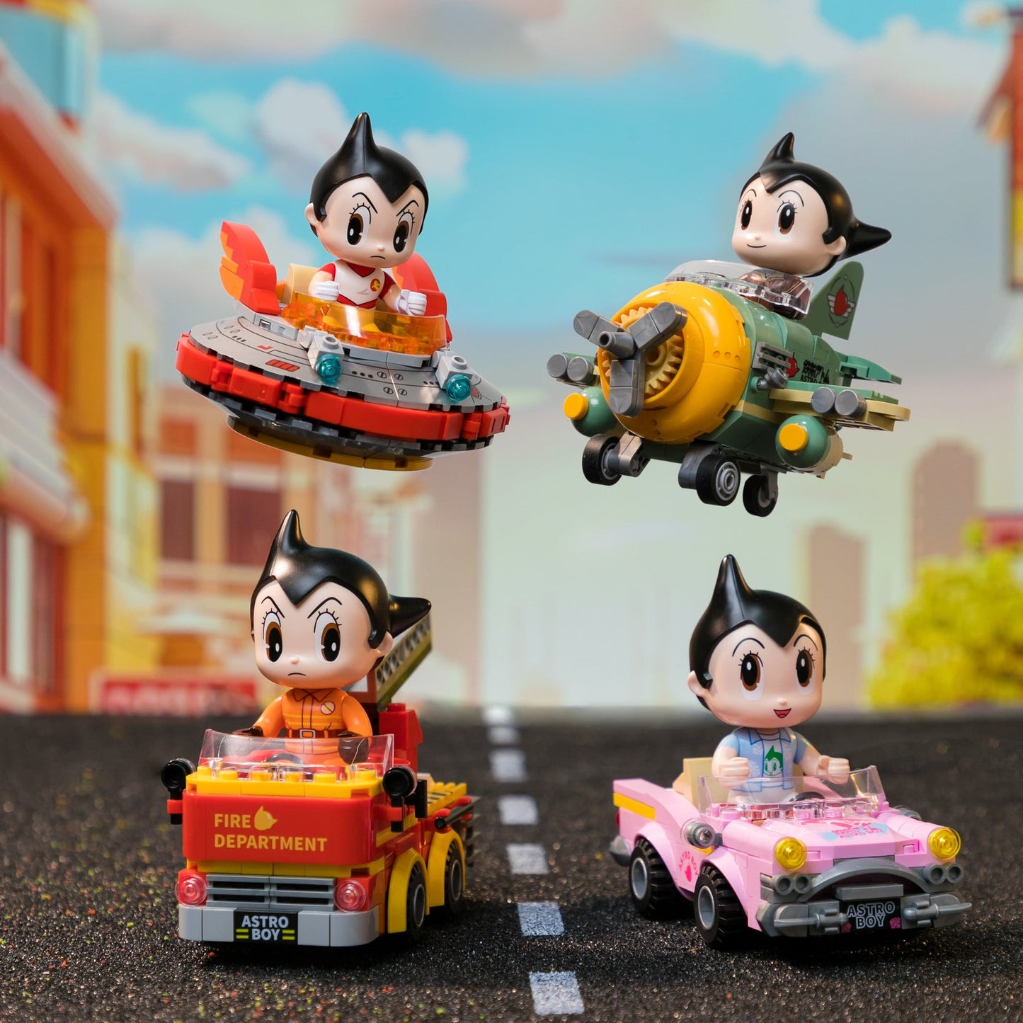 86208 Pantasy Astro Boy Fantastic Car UFO Set di Mattoncini da Collezione
