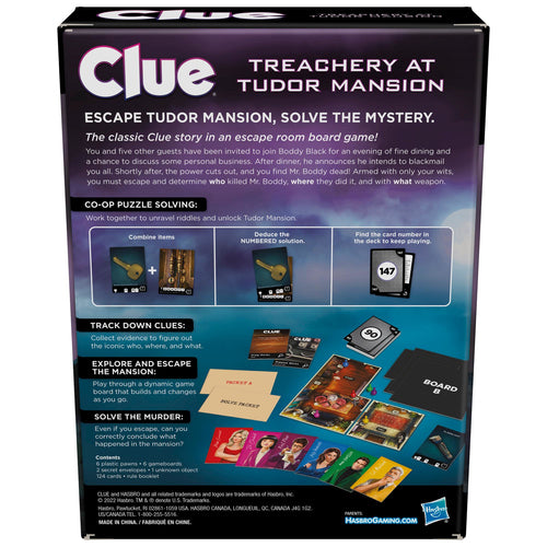 Hasbro Cluedo Escape Gioco da Tavolo Escape Room Cooperativo
