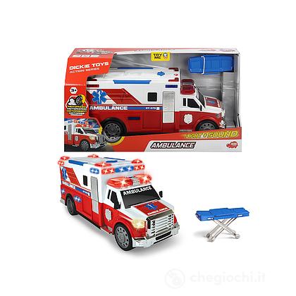 WHEELS 203308389 City Heroes Ambulanza cm. 33 con luci e suoni