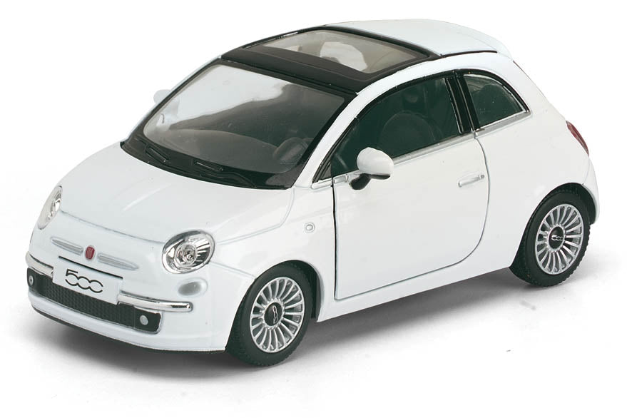 KINSMART 2007 NUOVA FIAT 500 DIE-CAST CON RETROCARICA colore casuale
