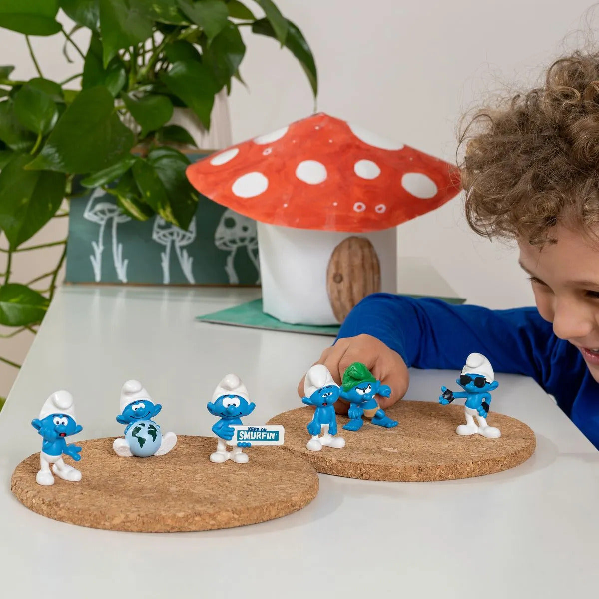 20843 Schleich Puffi - Puffo con cartello