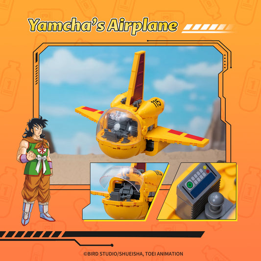87004 Pantasy Dragon Ball Aereo Yamcha Set Costruzioni da Collezione
