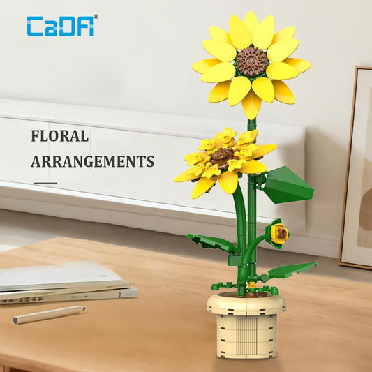 CaDA Sunflower C59030W Girasole da Costruire 188 Pezzi