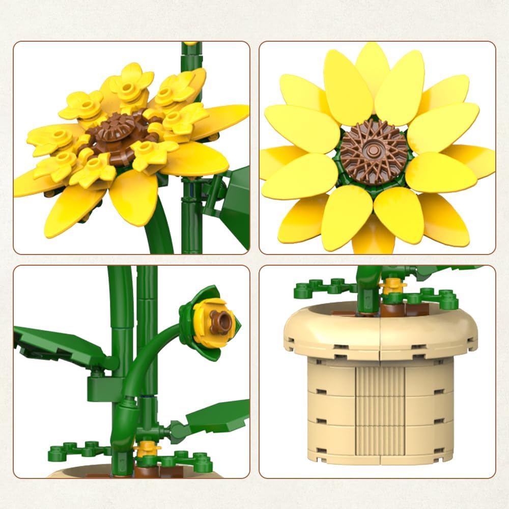 CaDA Sunflower C59030W Girasole da Costruire 188 Pezzi