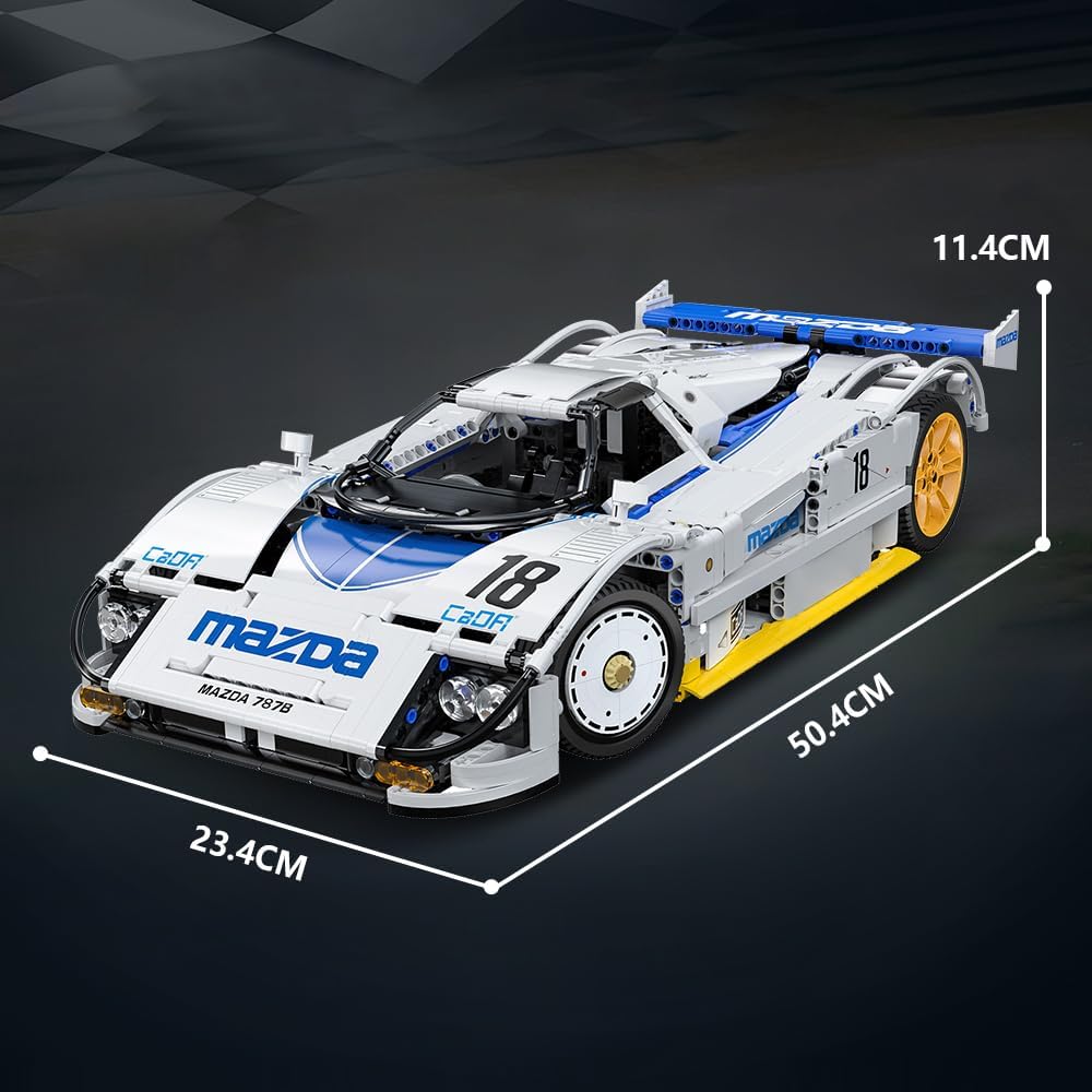 DBLC63007W CaDA Mazda 787B 1:10 Auto da Corsa da Costruire 1797 Pezzi