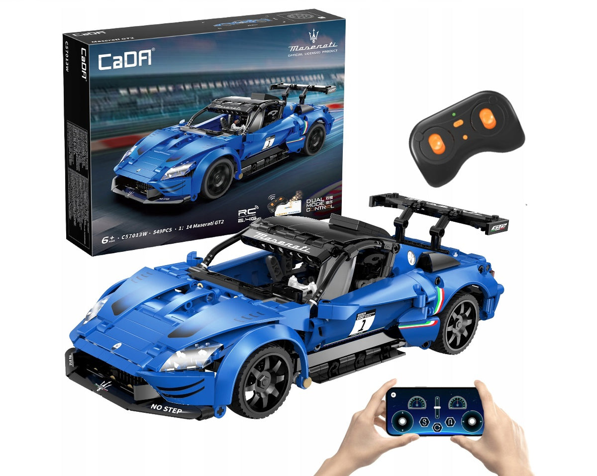CaDA DBLC57013W Maserati GT2 RC 1:14 Auto Radiocomandata da Costruire 549 Pezzi