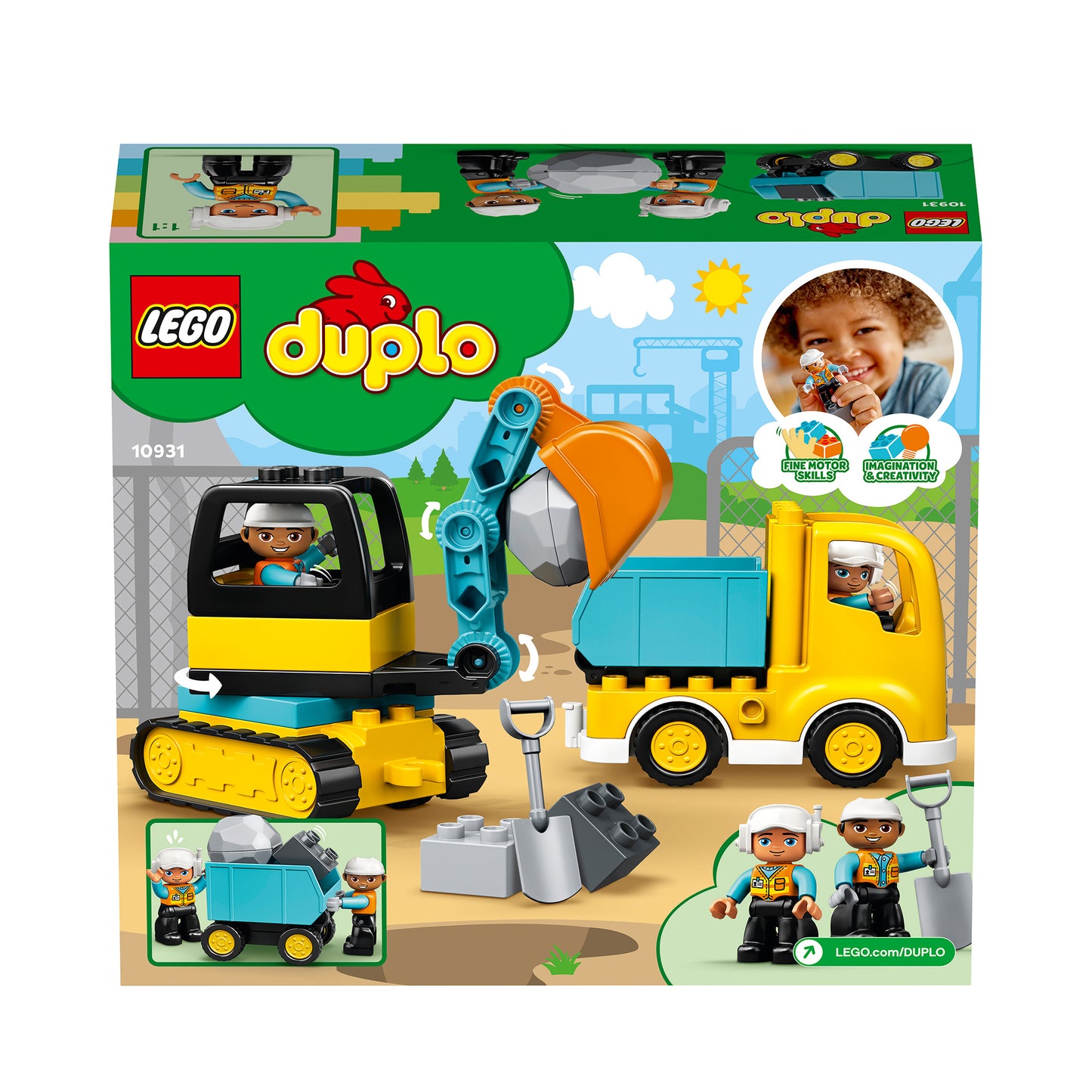 10931 LEGO Duplo - Camion e scavatrice cingolata