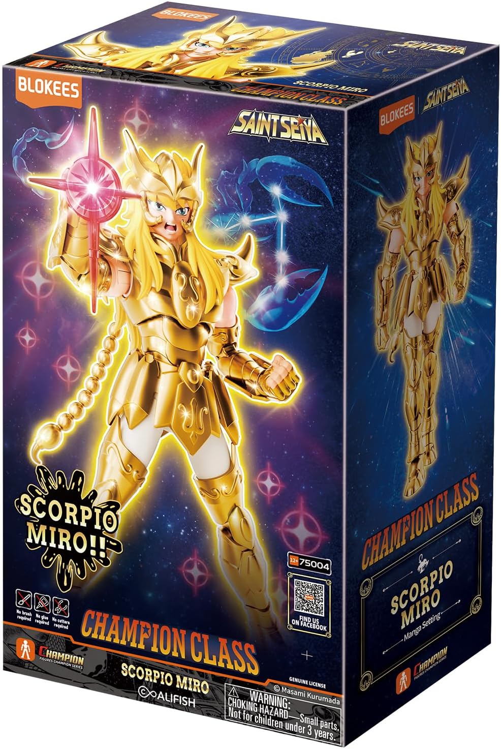 75004 Blokees Figures Saint Seiya Champion Class Scorpio Miro Cavaliere d’Oro