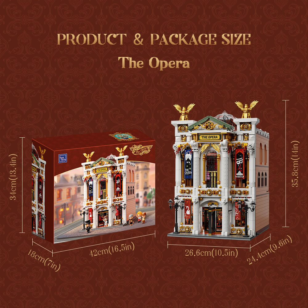 PANTASY Teatro dell’Opera Edificio Modulare Set Costruzioni da Collezione