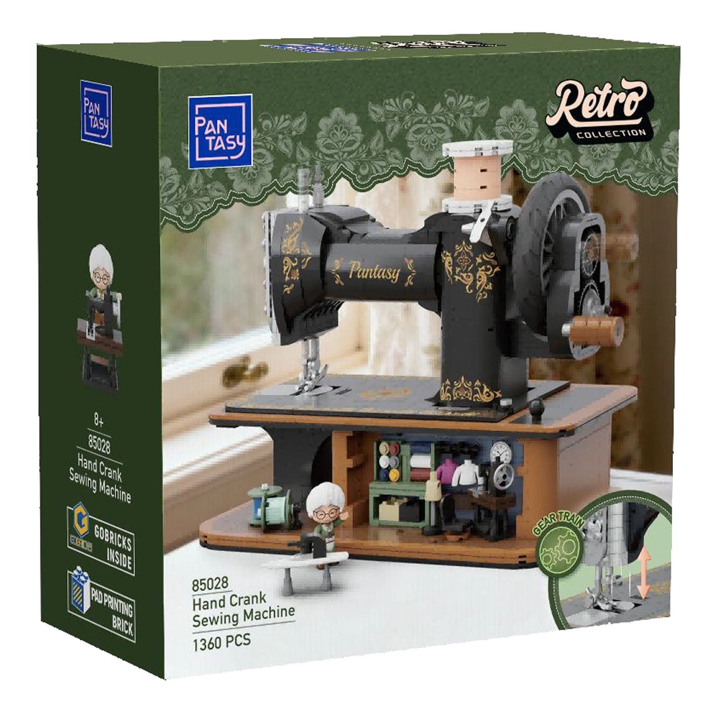 85028 PANTASY set di mattoncini collezione Retrò Macchina da cucire a manovella