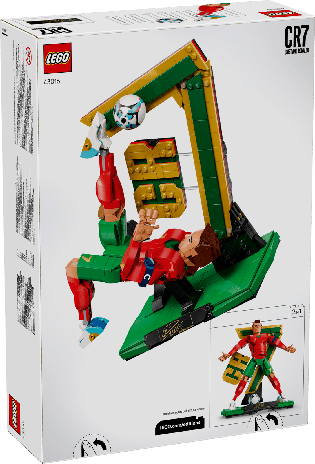 43016 Lego Altro Editions Cristiano Ronaldo Leggenda del calcio