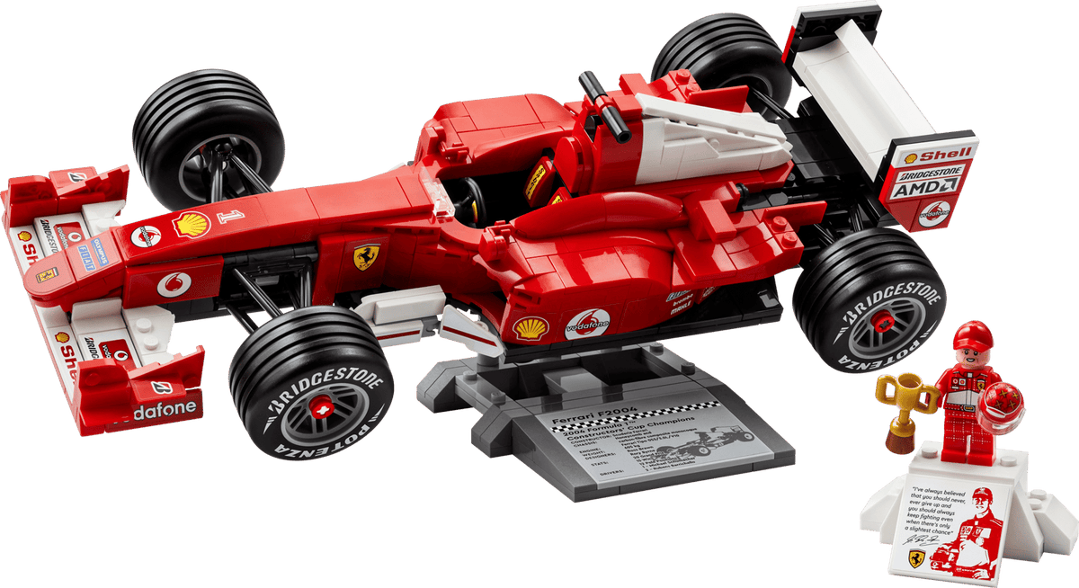 11375 LEGO® Icons Ferrari F2004 e Michael Schumacher Set F1