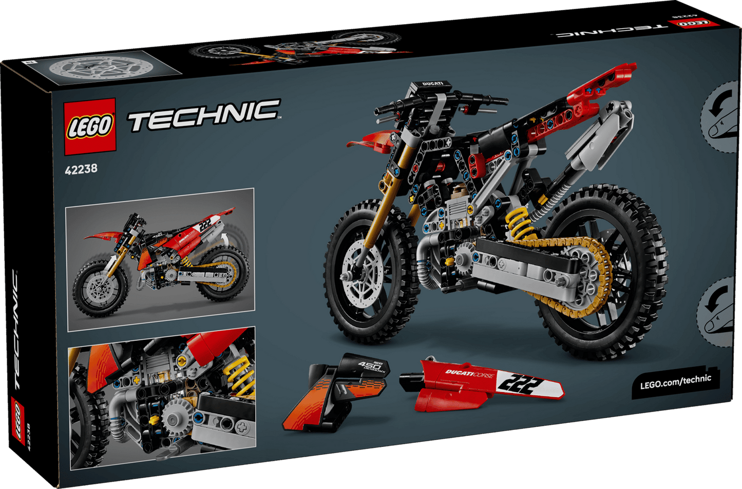42238 Lego Technic Moto Ducati Desmo450 MX Factory