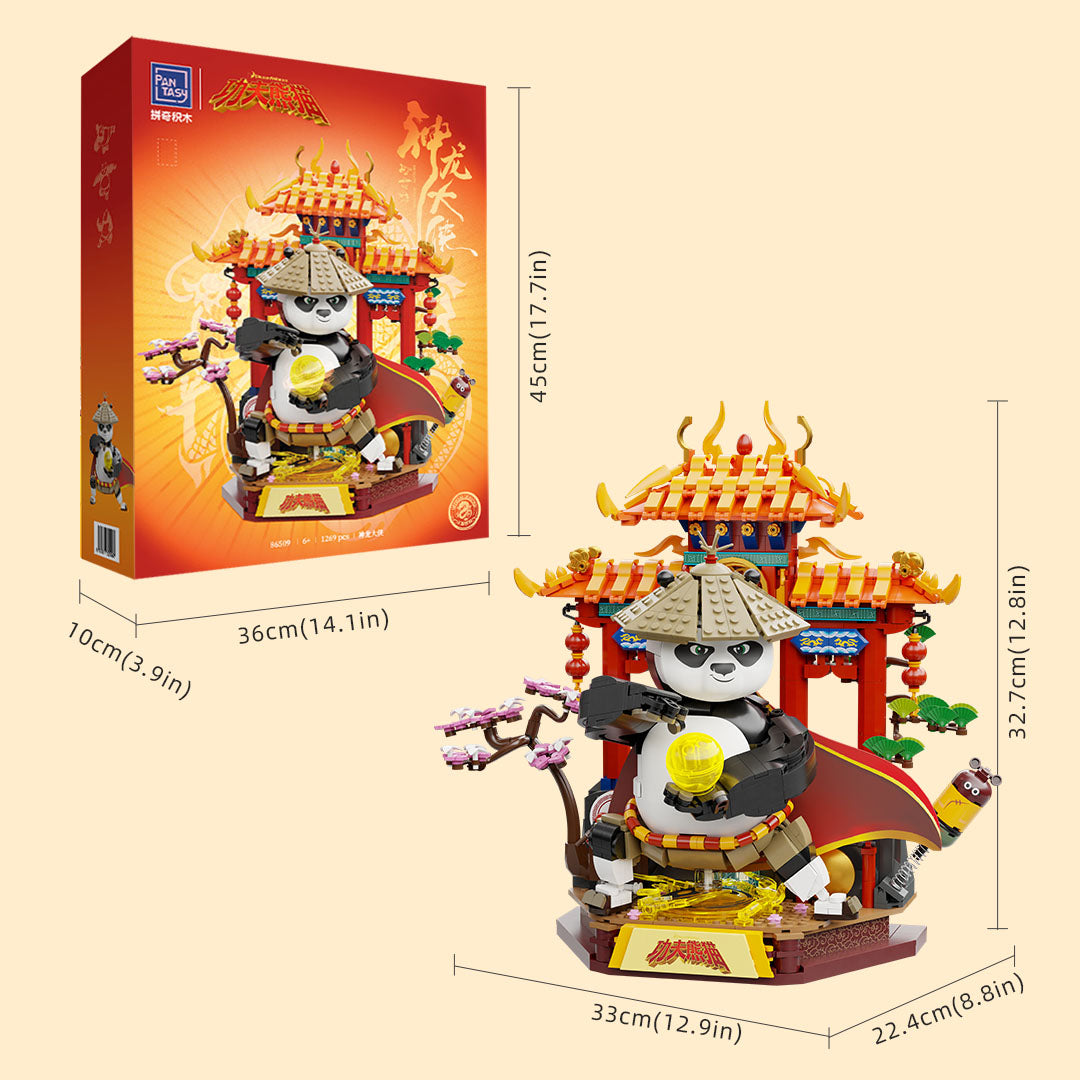 86509 Pantasy Kung Fu Panda Guerriero Dragone Set Costruzioni da Collezione