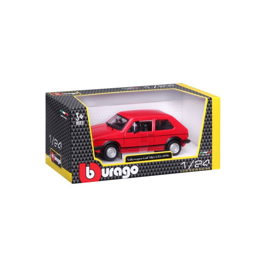 18-21089 RD Bburago - Volkswagen Golf Mk1 GTI, rossa (1979) - 1:24