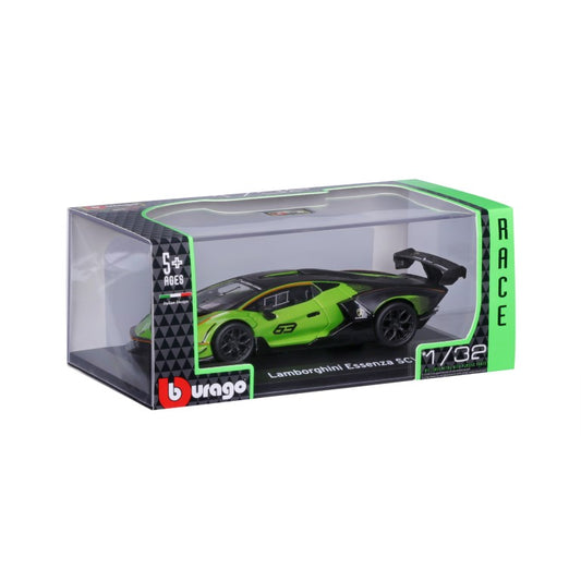 18-41161 - Bburago Race - Lamborghini Essenza SCV12 #63, verde - 1:32
