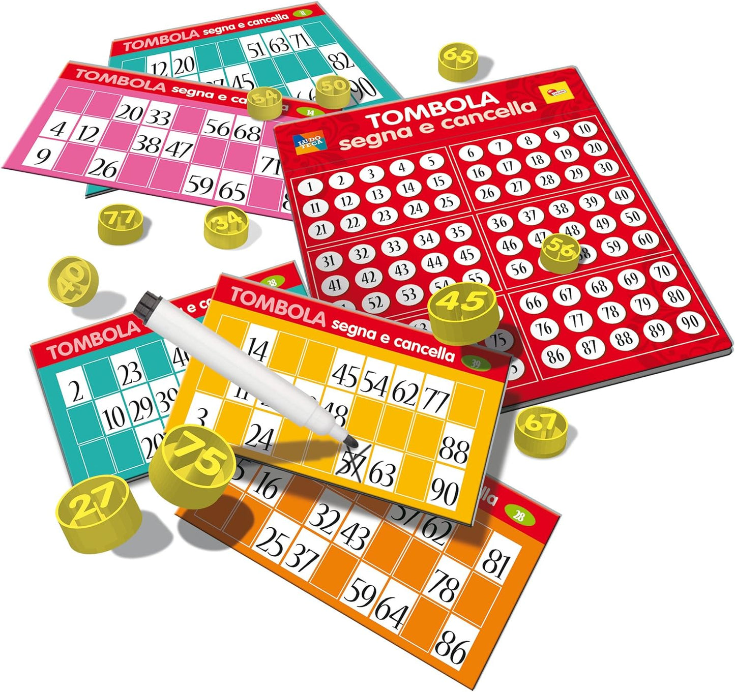 56996 - LISCIANI- LUDOTECA TOMBOLA SEGNA E CANCELLA 48 CARTELLE