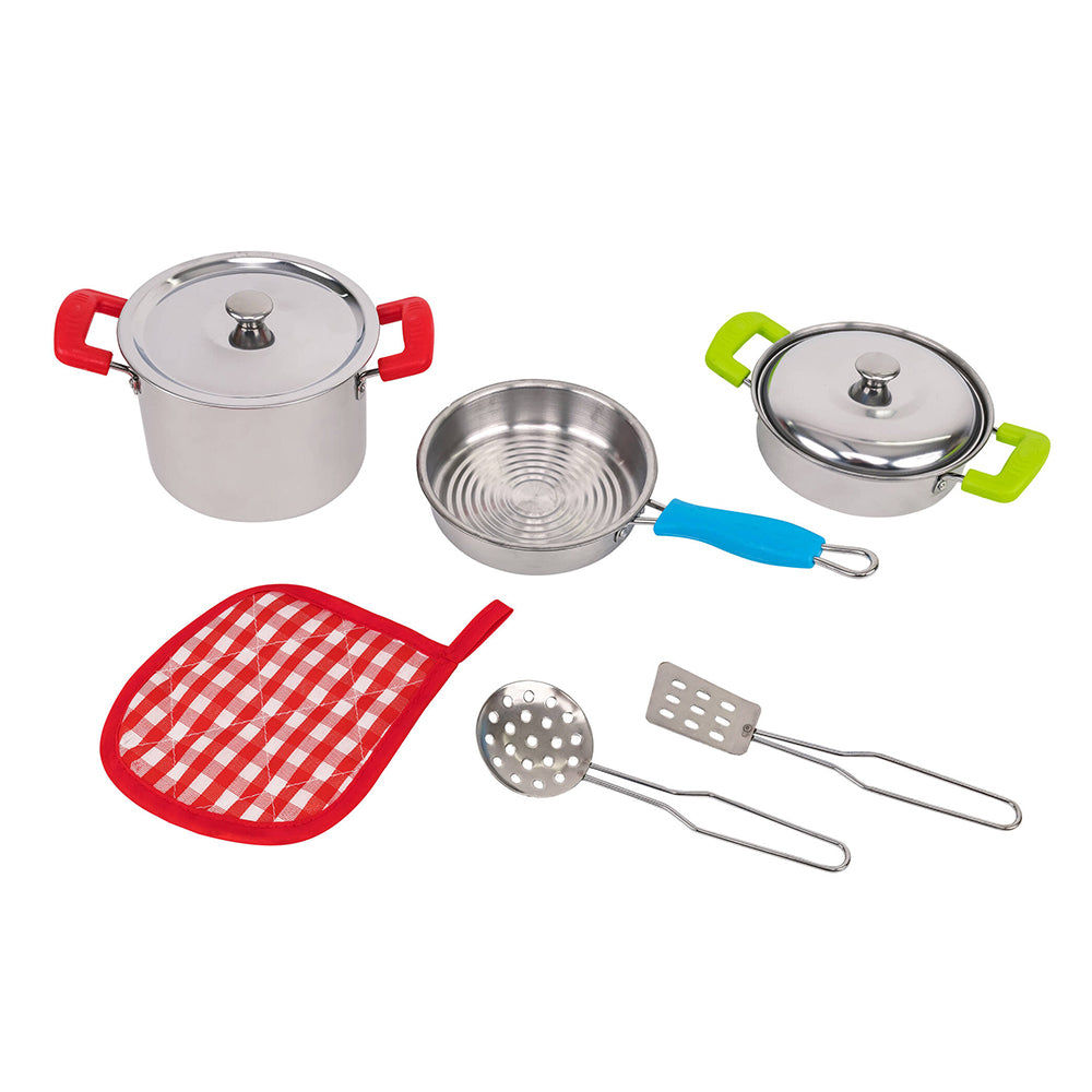 664172 Globo - WTOY - Pentole in metallo con 8 accessori cucina