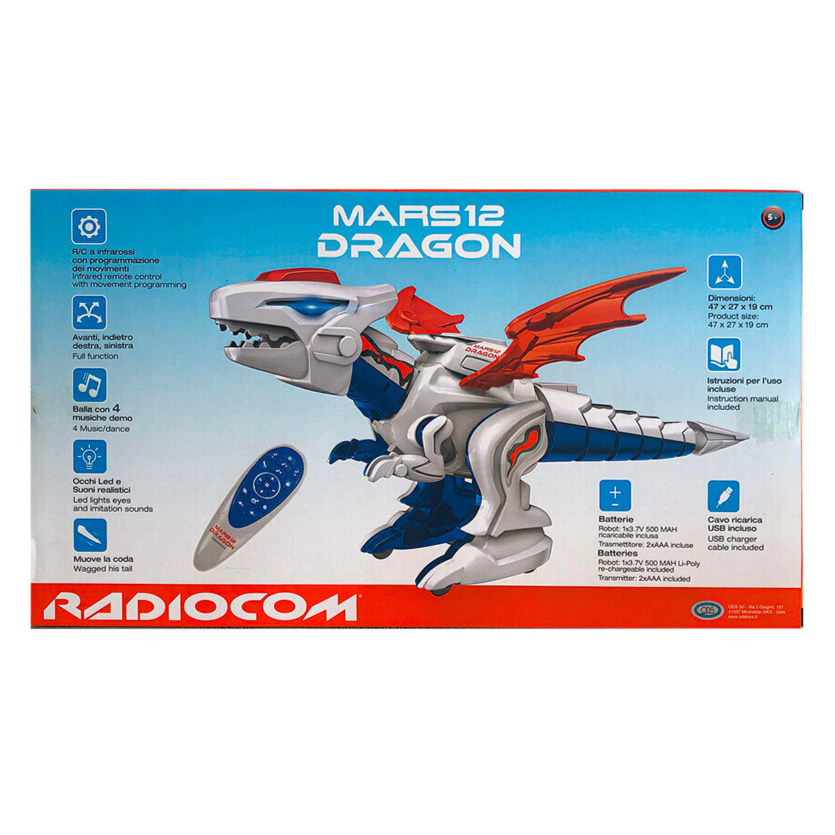 ODS 40965 Radiocom Mars 12 Dragon _ Drago telecomandato