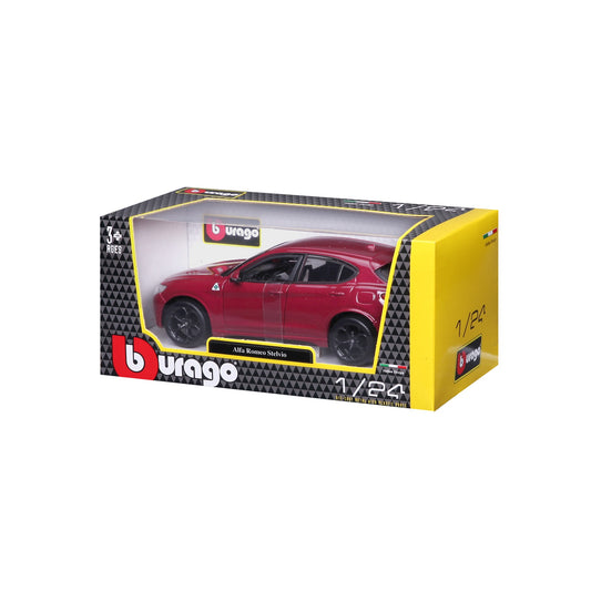 *18-21086 RD Bburago - Alfa Romeo Stelvio, rossa - Scala 1:24