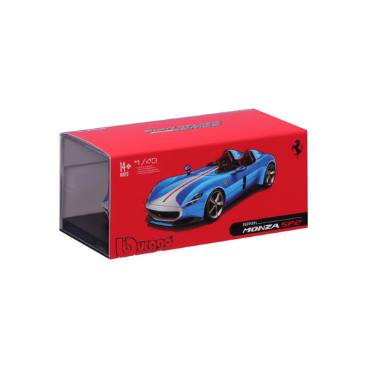 18-36913 Bburago Ferrari Signature - Ferrari Monza SP2, blu - 1:43