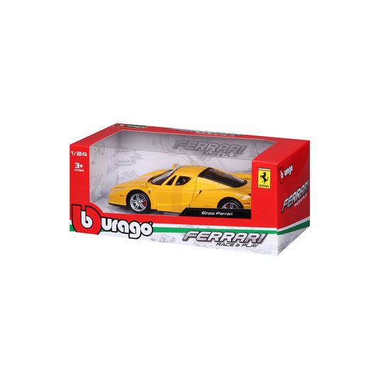18-26006 YL Bburago Ferrari R&P - Ferrari Enzo Ferrari, gialla - Scala 1:24