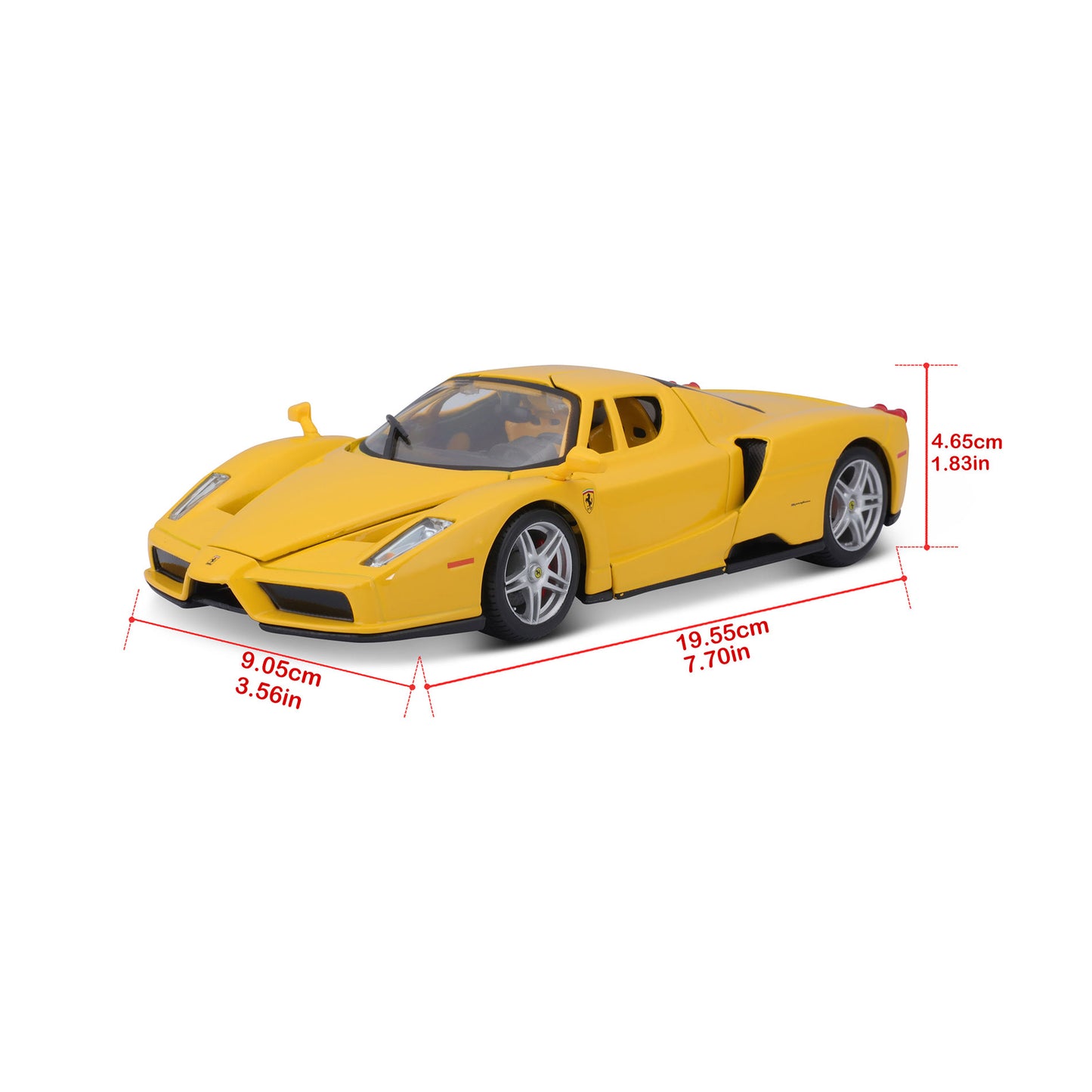 18-26006 YL Bburago Ferrari R&P - Ferrari Enzo Ferrari, gialla - Scala 1:24