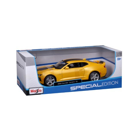 10-31689 Bburago Maisto - Chevrolet Camaro SS (2016), gialla - 1:18
