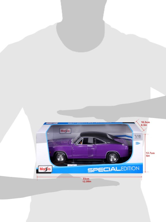 10-31387 Bburago Maisto - Dodge Charger R/T (1969), viola - 1:18