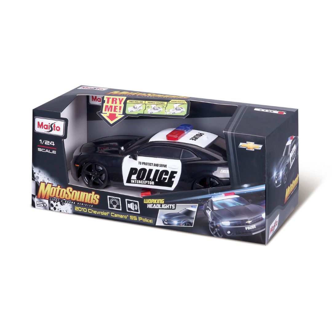 10-81236 Bburago Maisto - Chevrolet Camaro SS Police 2010 1:24 radiocomando