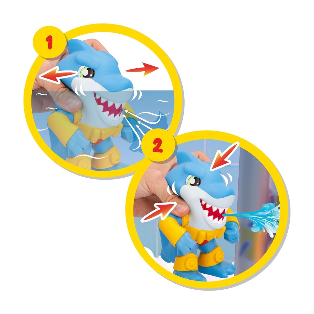 911802 IMC Toys - Bloopies: Bath Squad - Squalo Blu - Giochi per il bagnetto