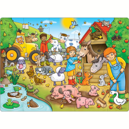 ORC0302IT Orchard - Chi c'è nella Fattoria? - Puzzle per bambini - 20 pezzi