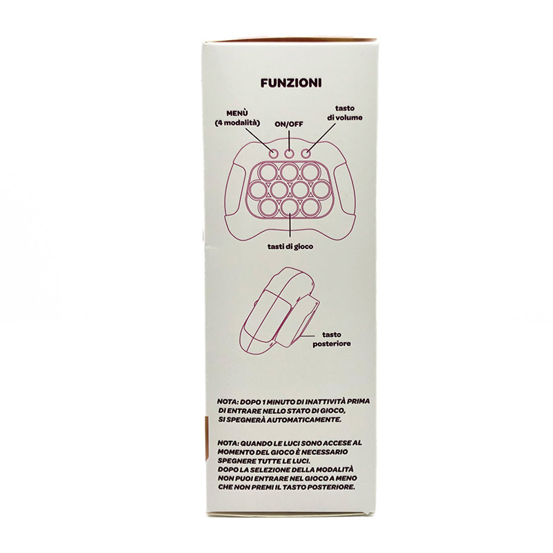Fast Push Pop It Elettronico Gioco Antistress con 120 Livelli e 4 Modalità inter
