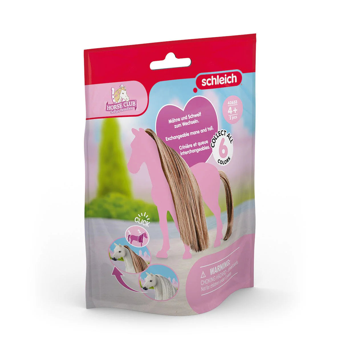 42653 Schleich Sofia's Beauties - Criniera e coda per cavalli - Marrone dorato