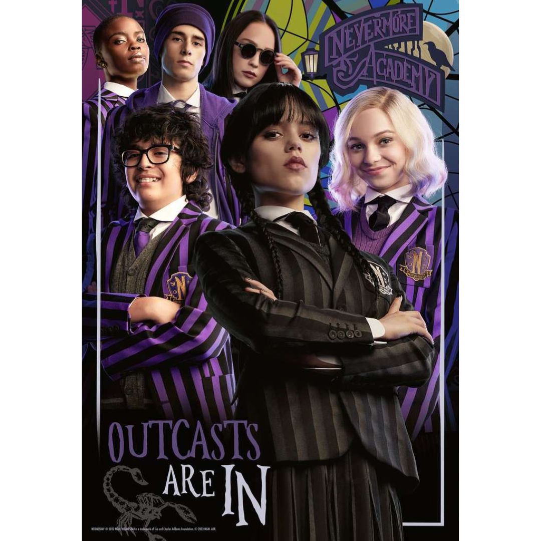17574 Ravensburger - Mercoledì Addams - Puzzle 300 pezzi