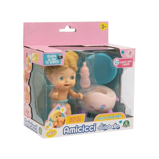 Giochi preziosi - Cicciobello: Amicicci Potty Playset - Nora o James
