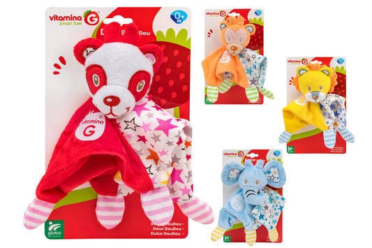 VitaminaG Dou Dou, Straccetto per la nanna prima infanzia 22x22cm 4 varianti