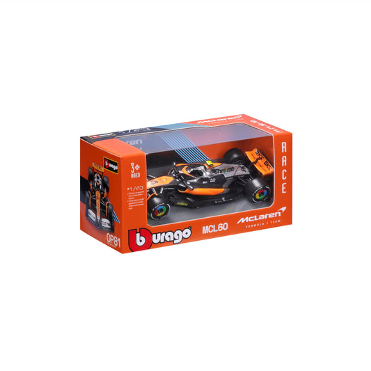 18-38087 Bburago Race - McLaren MCL60 (2023) - #4 (Norris)
