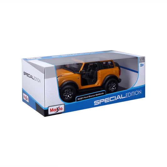 31457 Bburago Maisto - Ford Bronco Badlands 2021 (no door), arancione