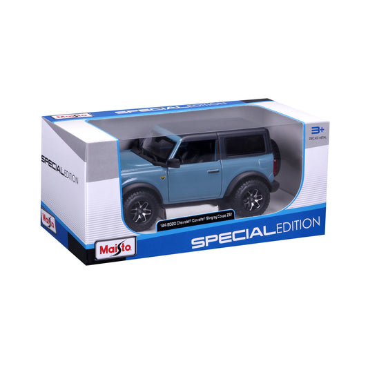 10-31530 BUBburago Maisto 1:24 - 2021 Ford Bronco Versione 2 porte Blu