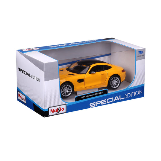 10-31134 Bburago Maisto - Mercedes-Benz AMG GT, gialla - Scala 1:24