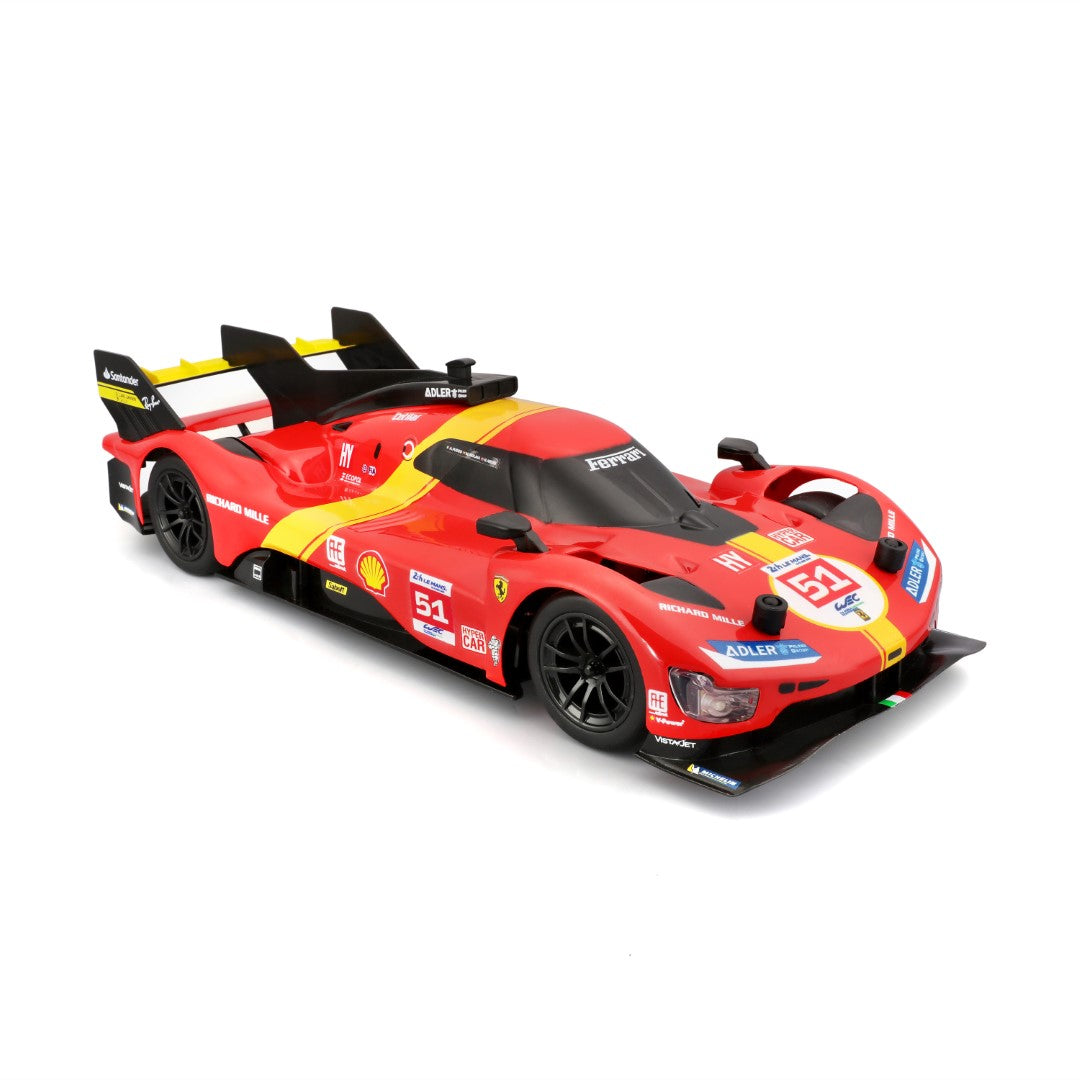 Bburago Maisto Tech Ferrari 499P LMH 2023 Le Mans Champion 1:16 radiocomando