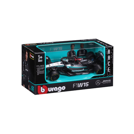 18-38208R Bburago Race - Mercedes F1 W15 E-performance #63 - 1:43