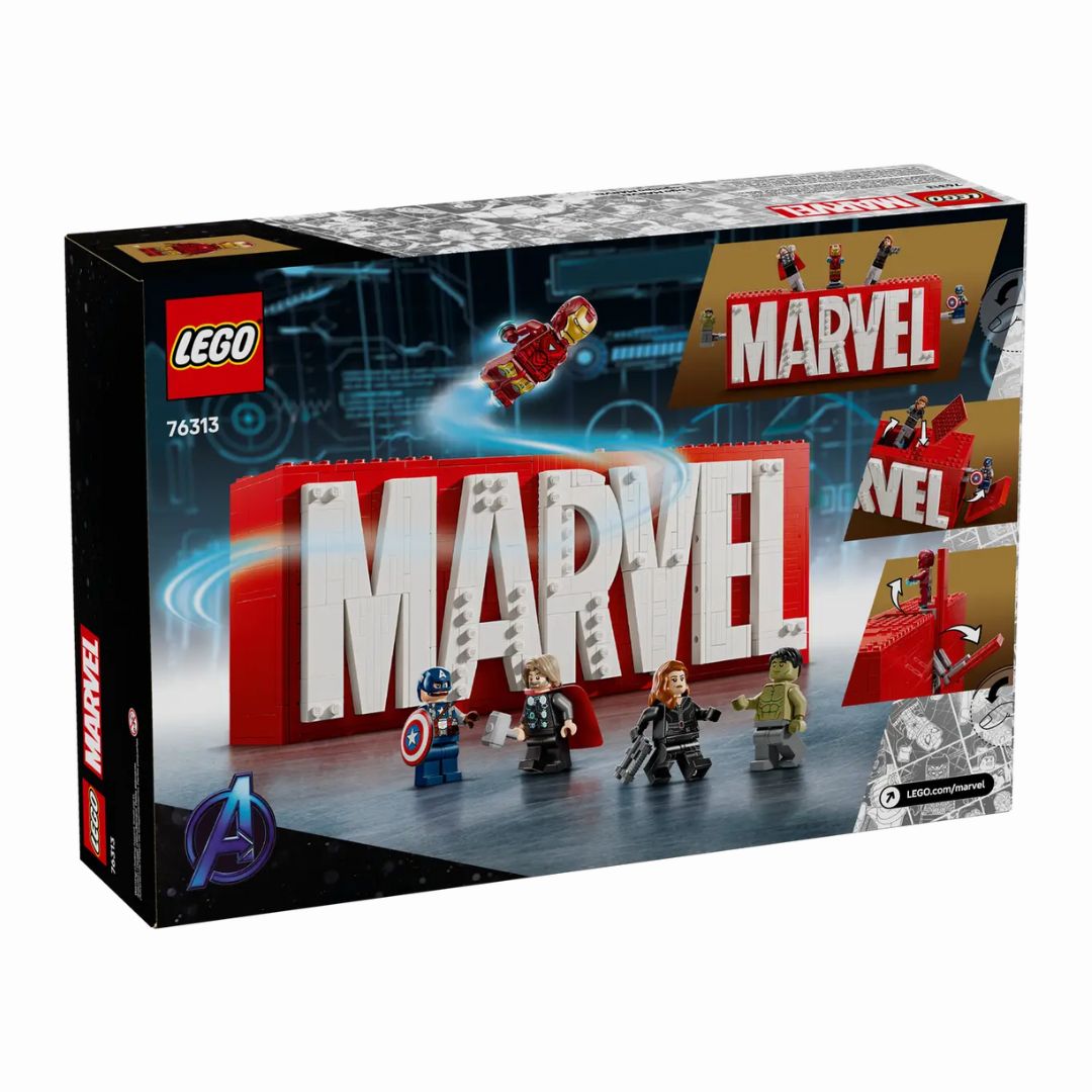 76313 LEGO Marvel - Logo e Minifigure MARVEL