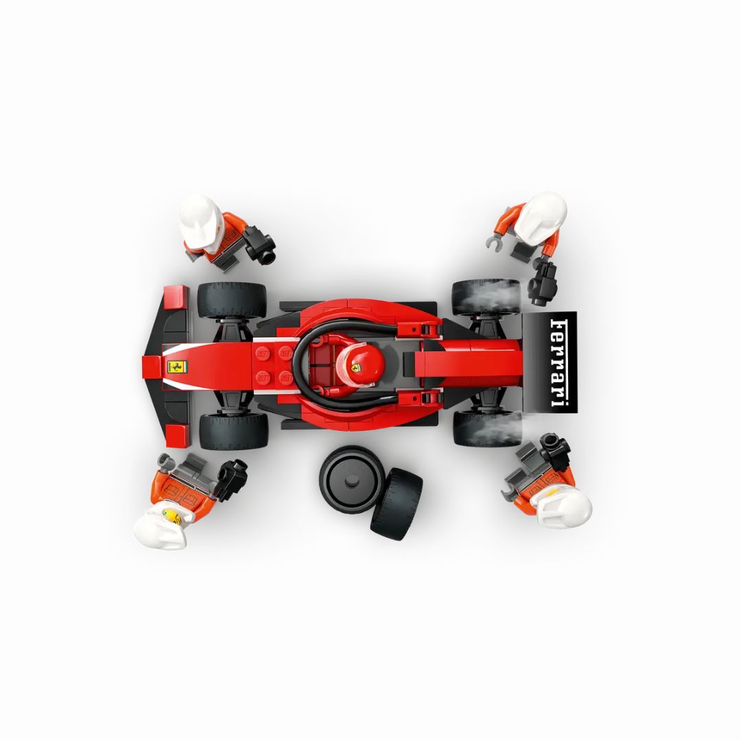 60443 LEGO City Formula 1 - Pitstop e meccanici con monoposto Ferrari F1