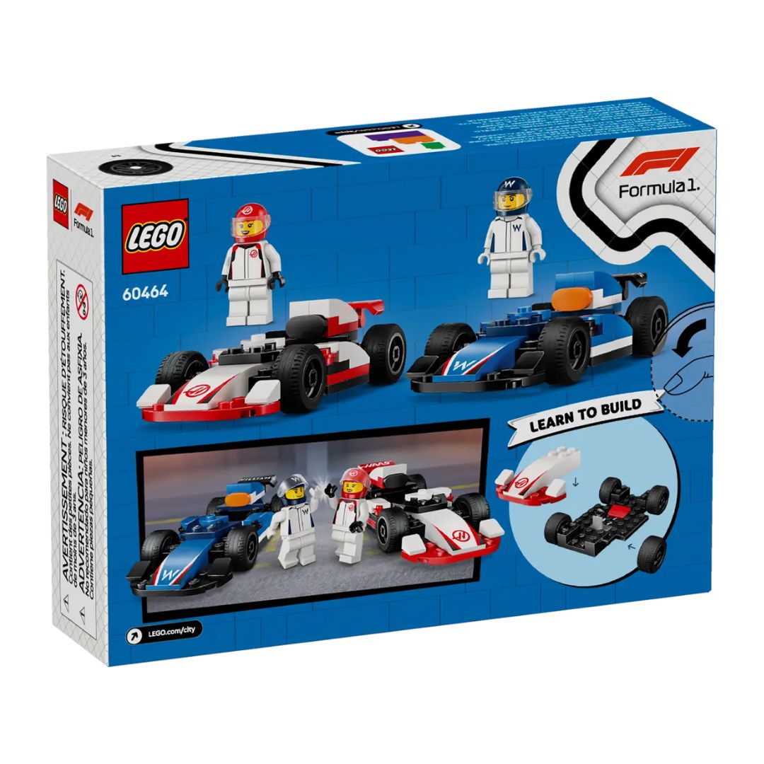 60464 LEGO City Formula 1 - Monoposto Williams Racing e Haas F1