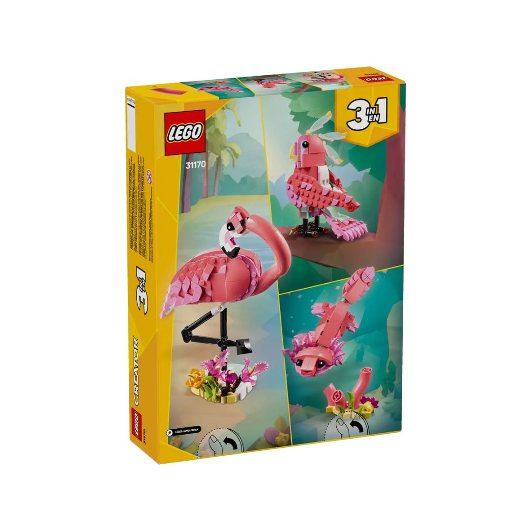 31170 LEGO Creator 3-in-1 - Animali selvatici: fenicottero rosa