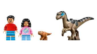 76972 LEGO Jurassic World - Fuga dal Raptor sul fuoristrada