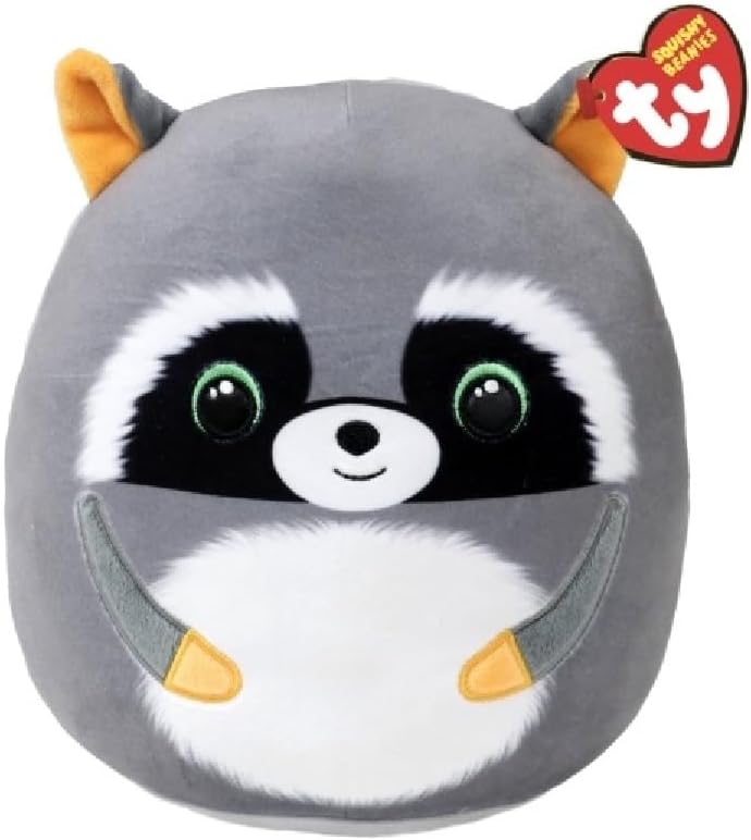 T39285 TY Squish a Boos Sneaky Sneaky il Procione 22 cm Cuscino Peluche